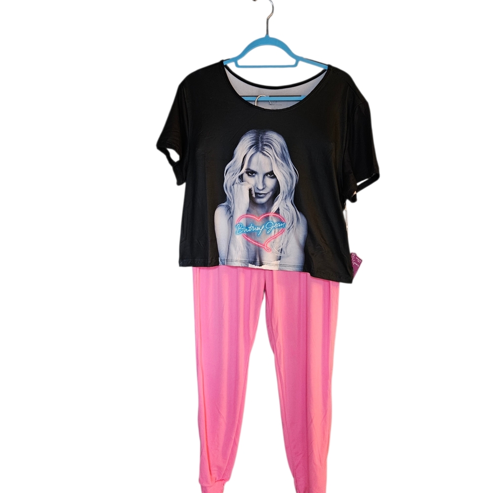 Britney Spears Oops I Did It Again Pajama Set NWT  Large Young Britney Era Ws50